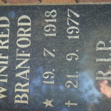 BRANFORD Winifred 1918-1977