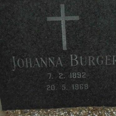 BURGER Johanna 1892-1968