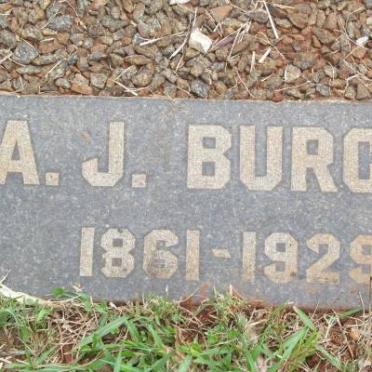 BURGER A.J. 1861-1929