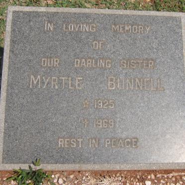 BUNNEL Myrtle 1925-1969