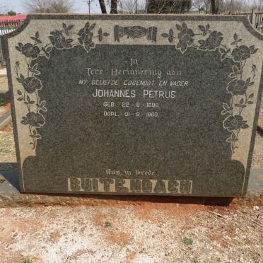 BUITENDACH Johannes Petrus 1896-1960