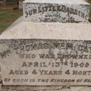 CATHRO Wm. Thomas Mc.M. -1909