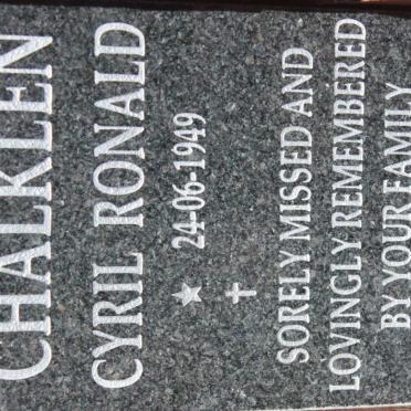 CHALKLEN Cyril Ronald 1949-