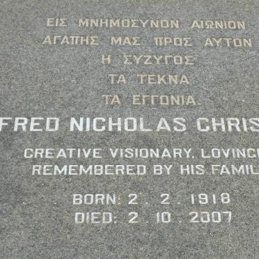 CHRISTELIS Alfred Nicholas 1918-2007