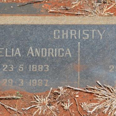 CHRISTY Peter 1880-1951 &amp; Amelia Andrica 1883-1967