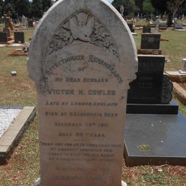 COWLES Victor N. -1911 &amp; Elizabeth -1938