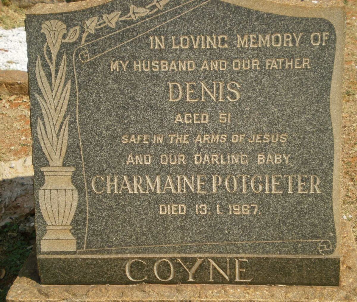 COYNE Denis :: POTGIETER Charmaine -1967
