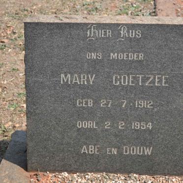 COETZEE Mary 1912-1954