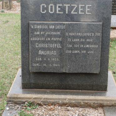 COETZEE Christoffel Andrias 1929-1957