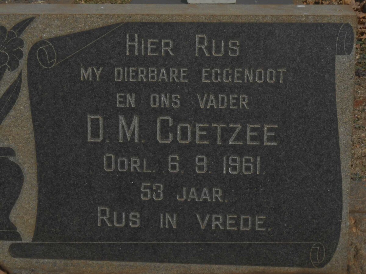 COETZEE D.M. -1961