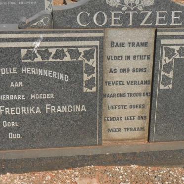COETZEE Maartin Jacobus -1964 &amp; Maria Fredrika Francina