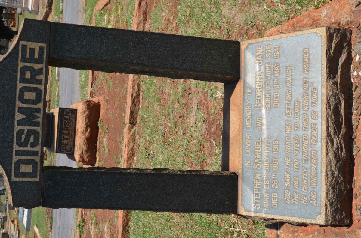 DISMORE Stephen Samuel 1873-1915 &amp; Georgina Jane 1876-1941