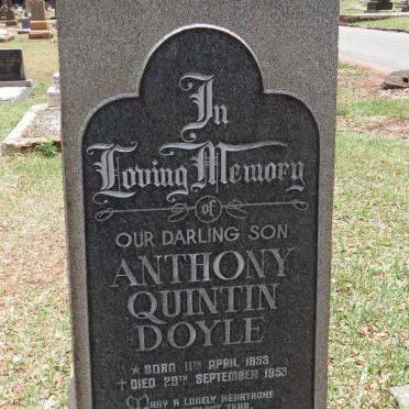 DOYLE Anthony Quintin 1953-1953