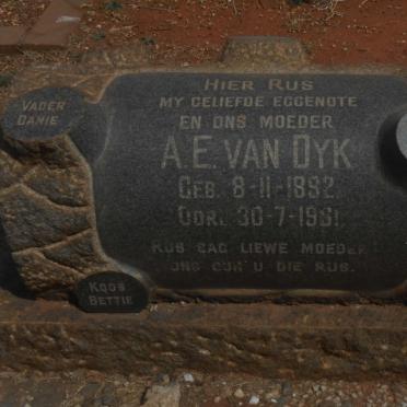 DYK A.E., van 1892-1961