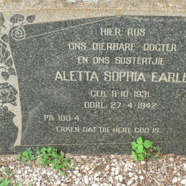 EARLE Aletta Sophia 1931-1942