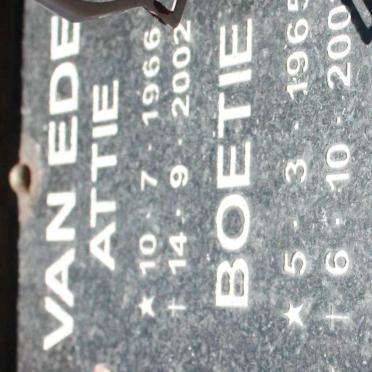 EDE Attie, van 1966-2002 :: VAN EDE Boetie 1965-2002