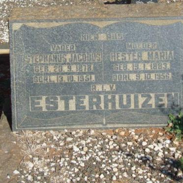 ESTERHUIZEN Stephanus Jacobus 1878-1951 &amp; Hester Maria 1883-1956