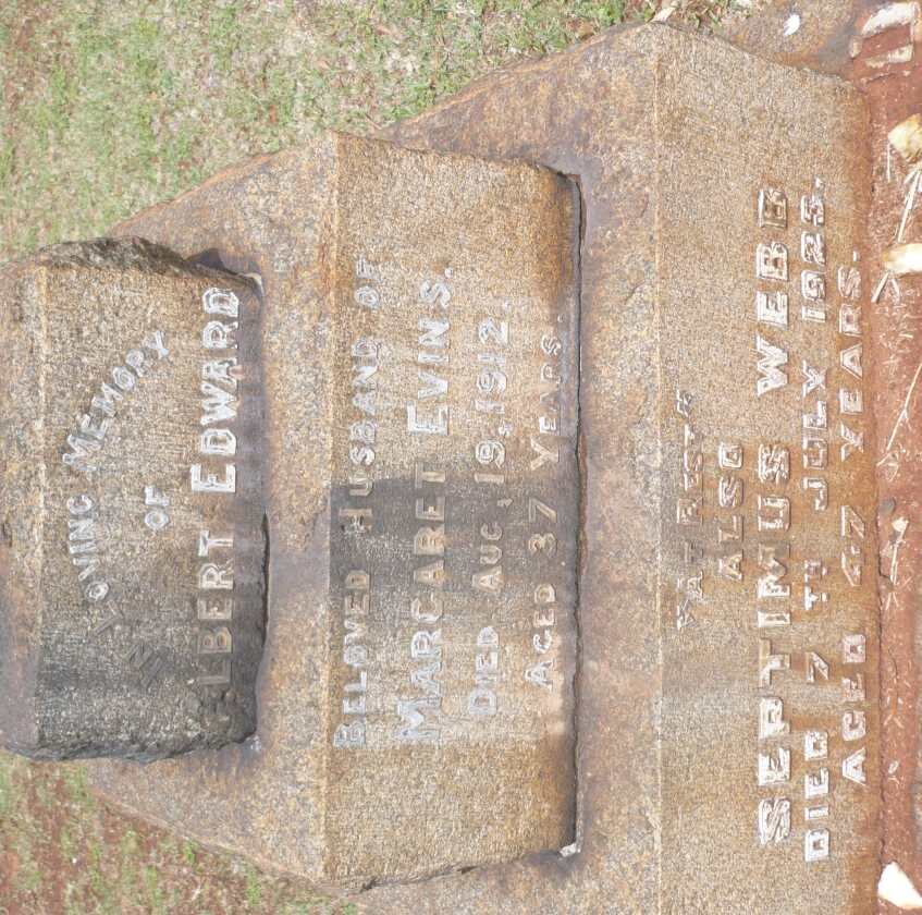 EVINS Albert Edward -1912 :: WEBB Septimus -1925