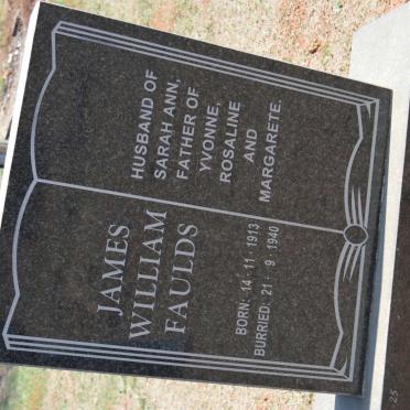 FAULDS James William 1913-1940