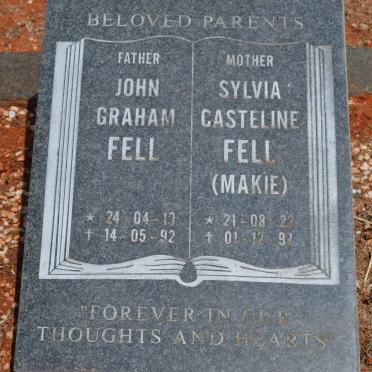 FELL John Graham 1919-1992 &amp; Sylvia Casteline MAKIE 1922-1997