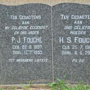 FOUCHÉ P.J. 1897-1953  &amp; H.S. 1908-2000