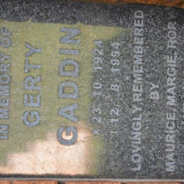 GADDIN Gerty 1924-1994
