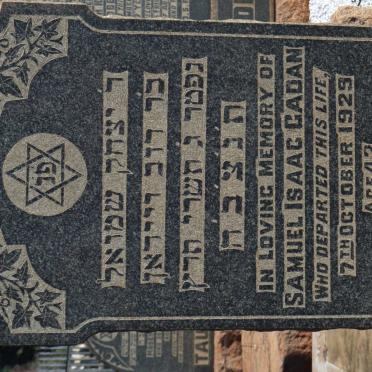 GADAN Samuel Isaac -1923