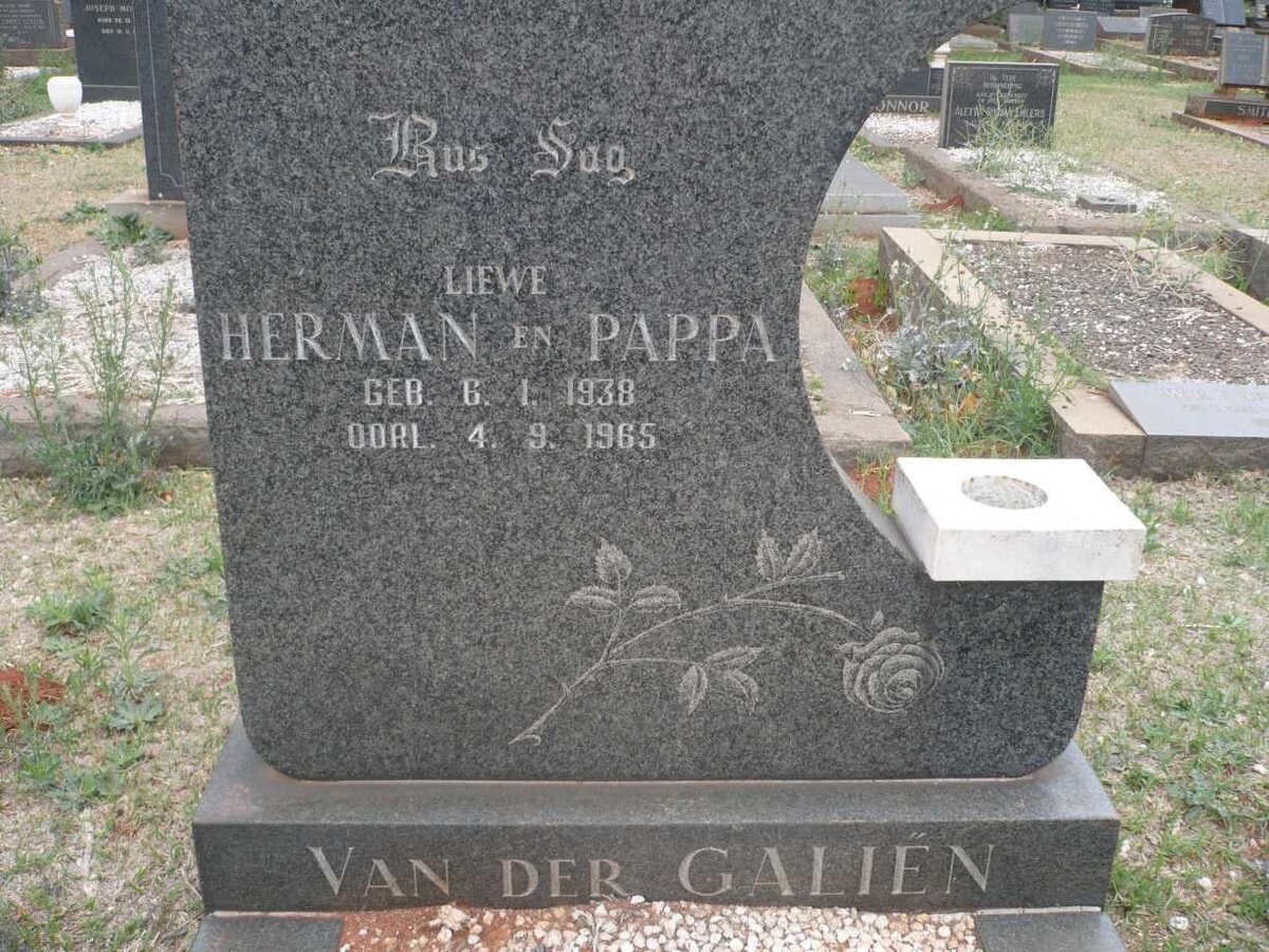 GALIËN Herman, van der 1938-1965