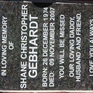 GEBHARDT Shane Christopher 1974-2007