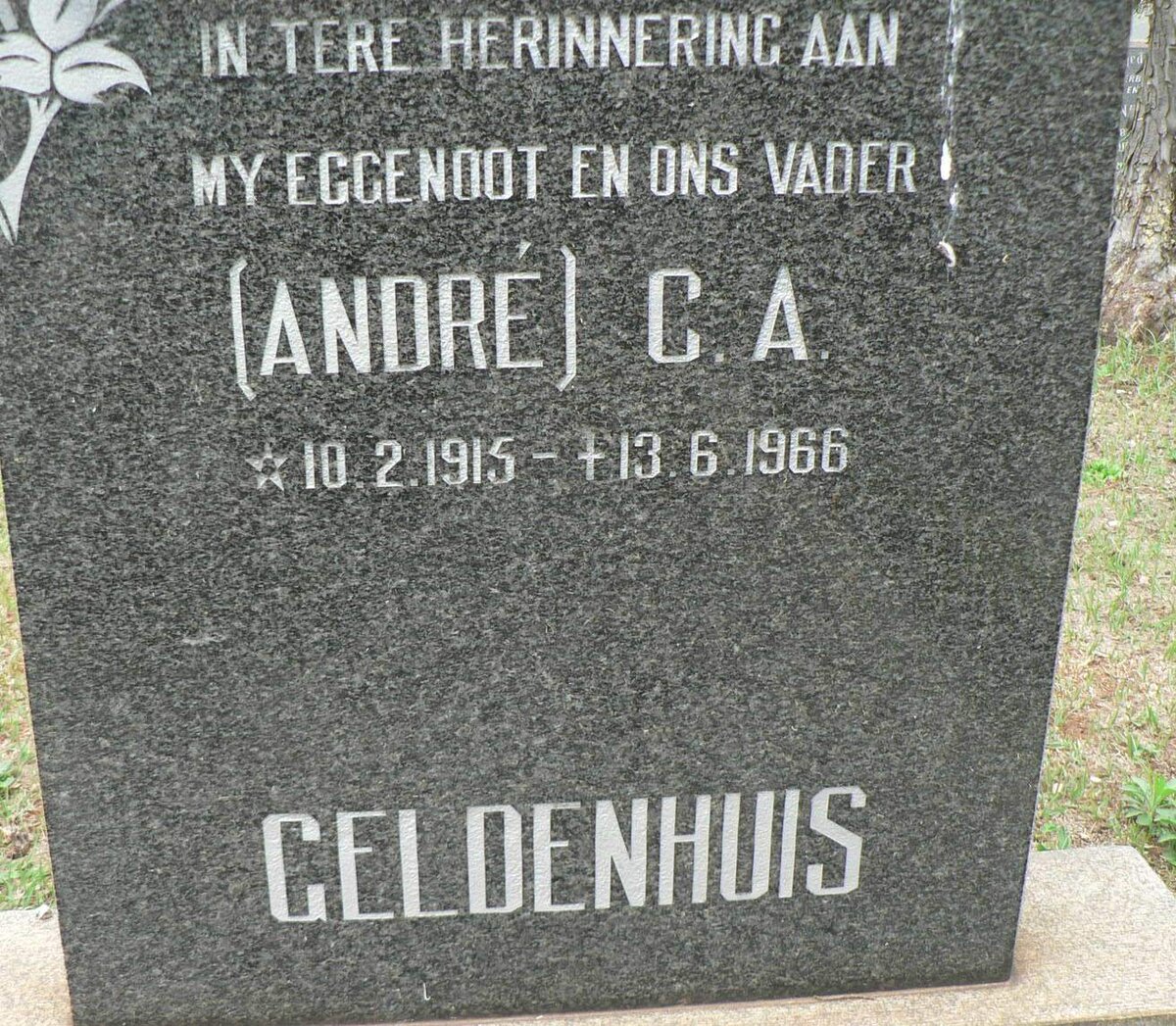 GELDENHUIS C.A. 1915-1966