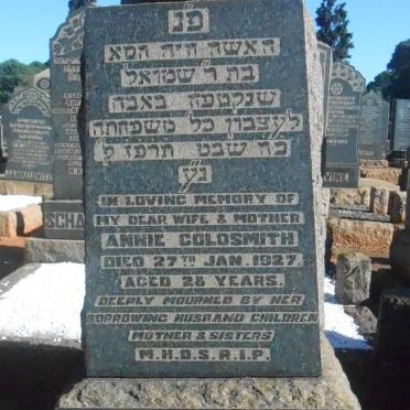 GOLDSMITH Annie -1927