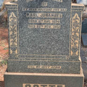 GOTTE Karl Johannes 1884-1952