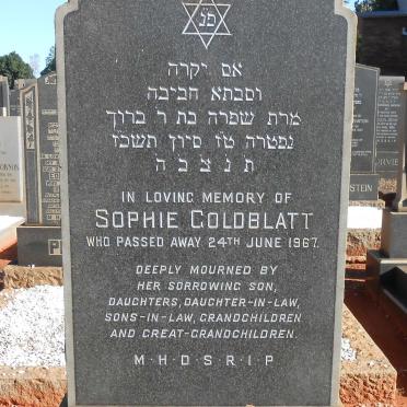 GOLDBLATT Sophie -1967