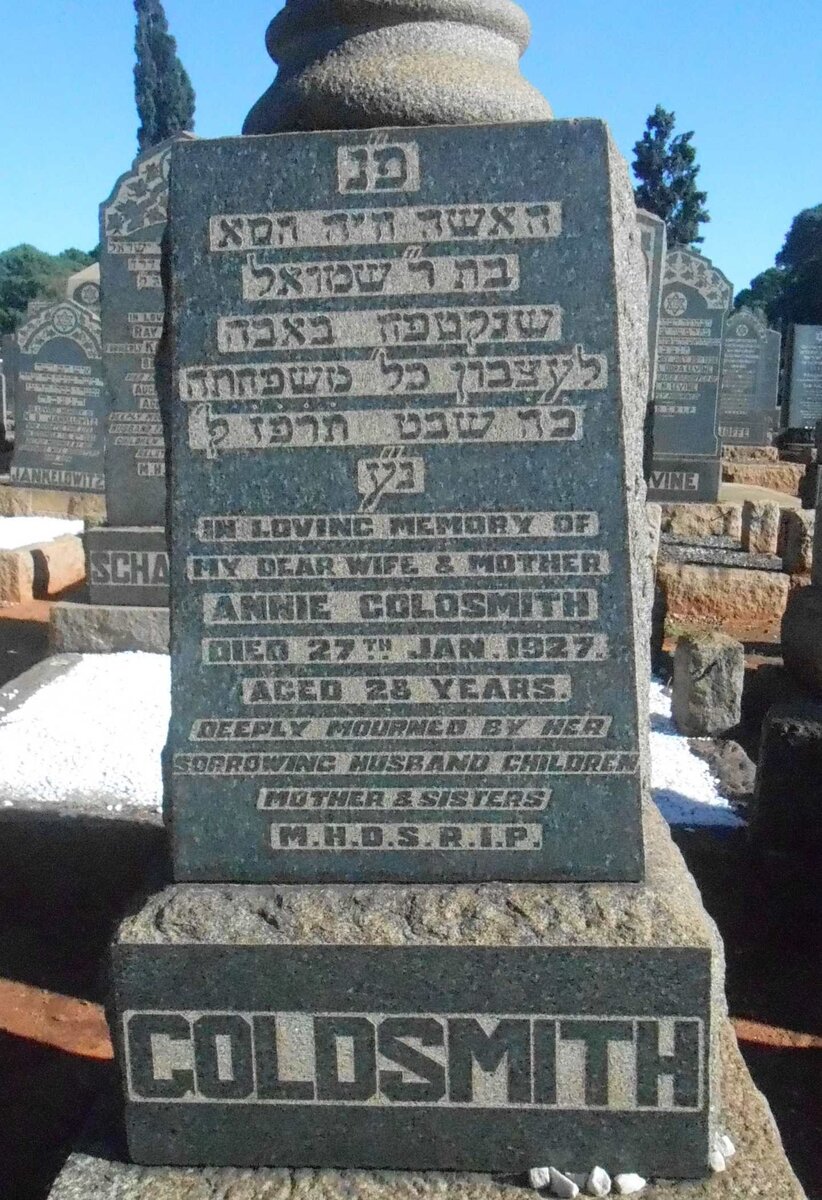 GOLDSMITH Annie -1927