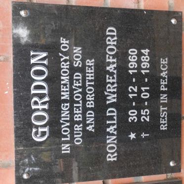 GORDON Ronald Wreaford 1960-1984