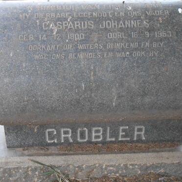 GROBLER Casparus Johannes 1900-1953
