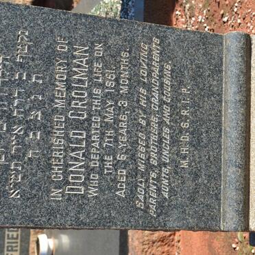 GROLMAN Donald -1951