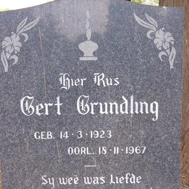 GRUNDLING Gert 1923-1967