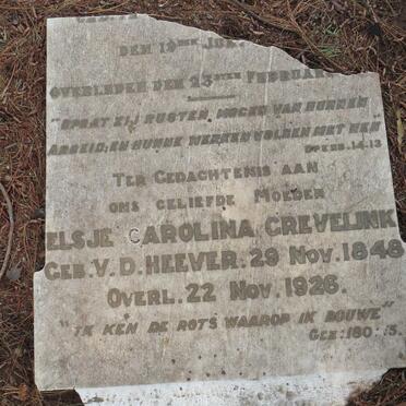 GREVELINK Charles Constant 1947- &amp; Elsje Carolina V.D.HEEVER 1948-1926