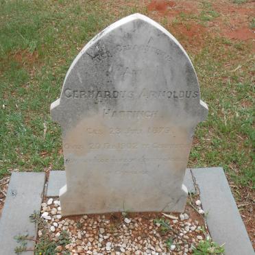 HATTINGH Gerhardus Arnoldus 1876-1902 