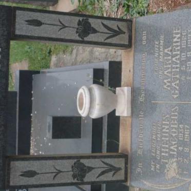 HATTINGH Theunis Jacobus 1934-1967 &amp; Maria Catharine 1926-1993