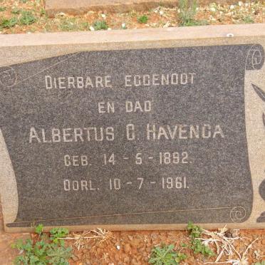 HAVENGA Albertus G. 1892-1961