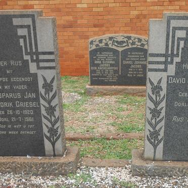 HATTINGH David H. 1890-1965 :: GRIESEL Casparus Jan Hendrik 1920-1961  