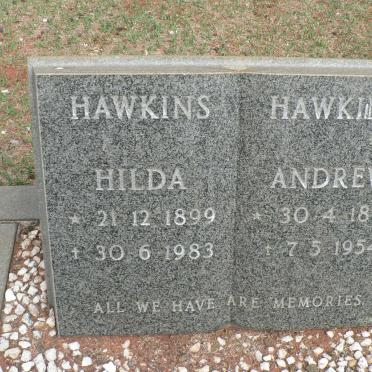 HAWKINS Andrew 1894-1954 &amp; Hilda 1899-1983