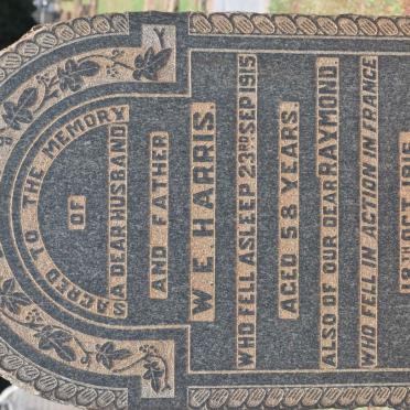 HARRIS W.E. -1915 :: HARRIS Raymond -1916