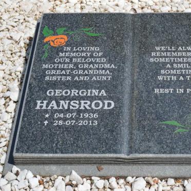 HANSROD Frank 1911-1964 &amp; Jessie 1912-1975 :: HANSROD Yvonne 1934-1947 :: HANSROD Georgina 1936-2013