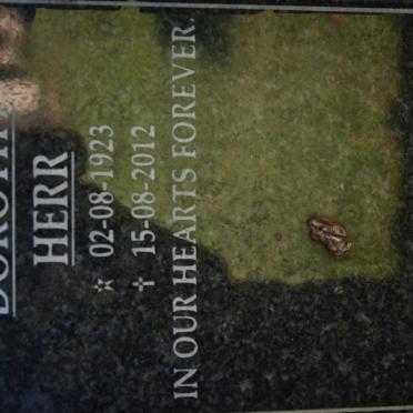 HERR Dorothy 1923-2012
