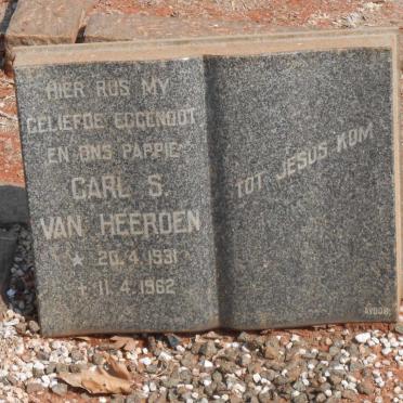 HEERDEN Carl S., van 1931-1962