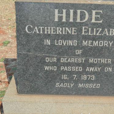 HIDE Catherine Elizabeth -1973