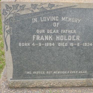 HOLDER Frank 1884-1934